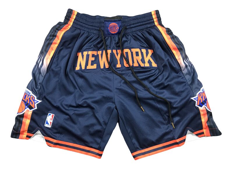 New York Knicks Navy Statement Shorts - Basketball Shorts Store