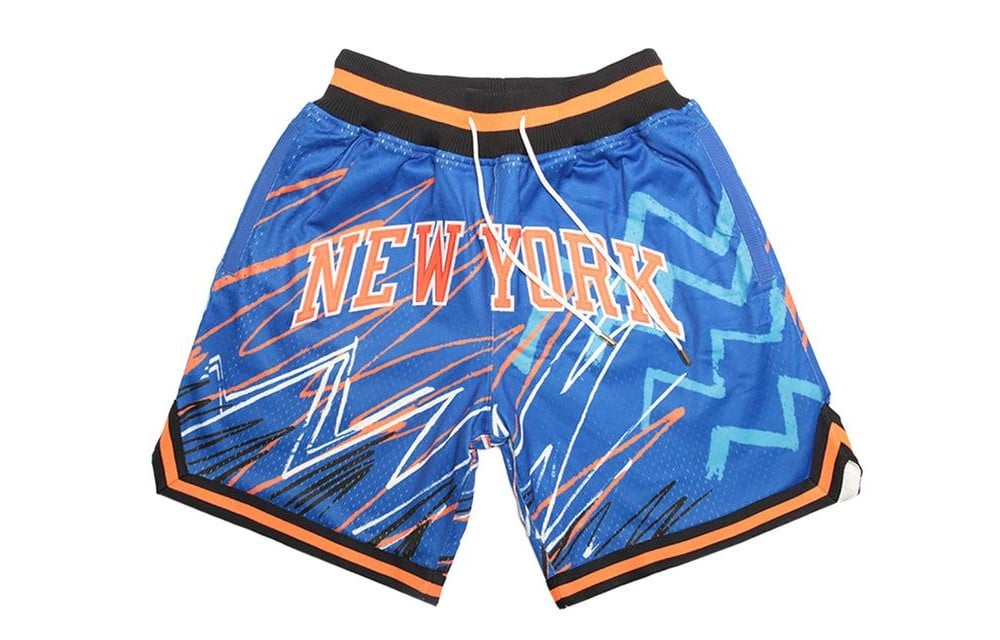 New York Knicks Sublimated Royal Shorts - Basketball Shorts Store