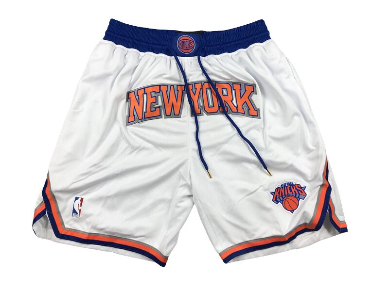 New York Knicks White Association Edition Swingman Shorts - Basketball Shorts Store