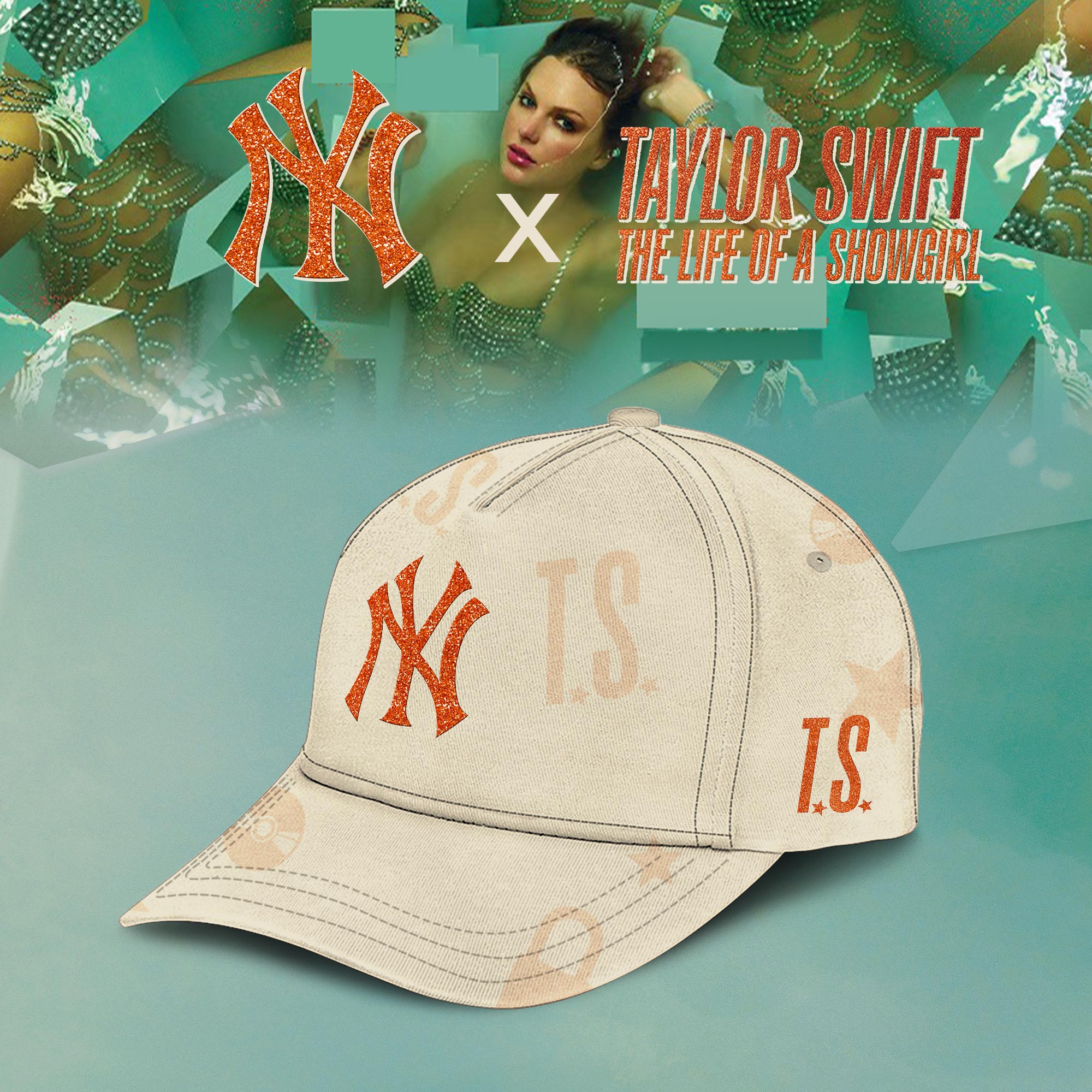 New York Yankees MLB x Taylor Swift â€œThe Life of a Showgirlâ€ 2025 Limited Editions Cap