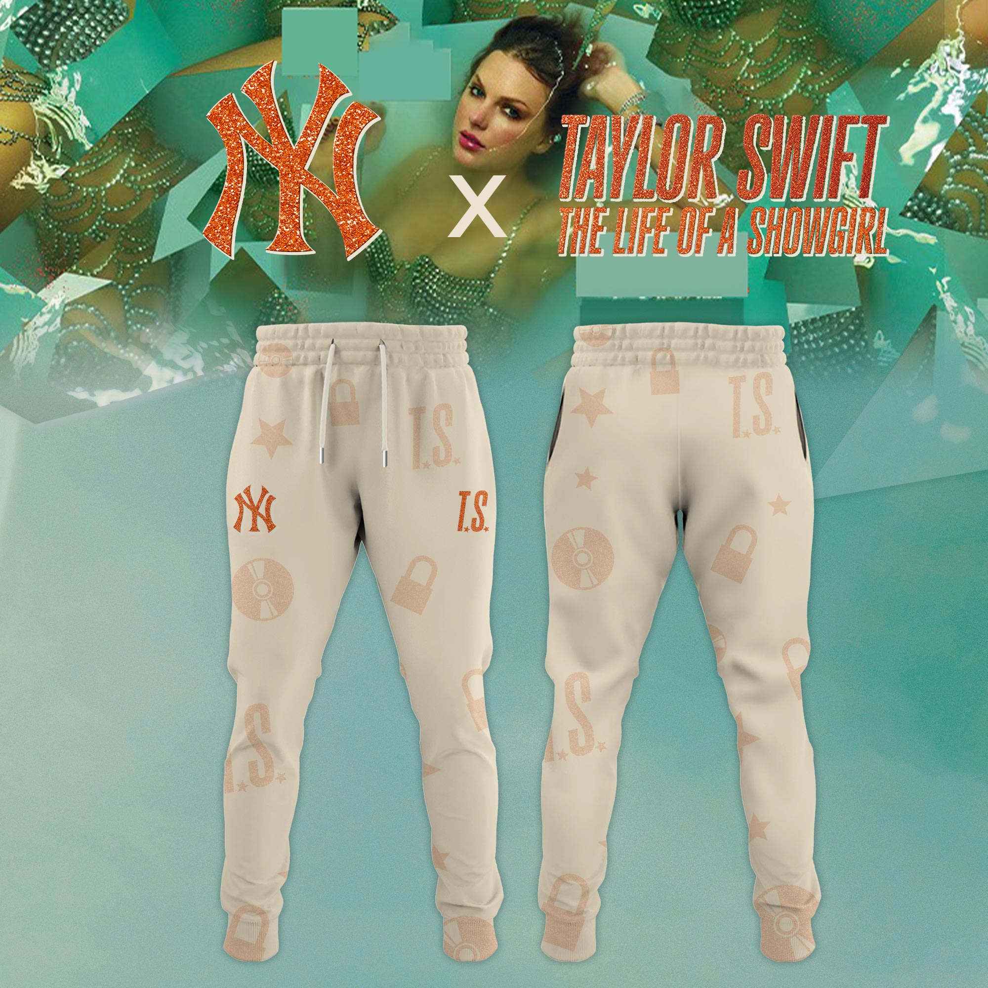 New York Yankees MLB x Taylor Swift â€œThe Life of a Showgirlâ€ 2025 Limited Editions Jogger