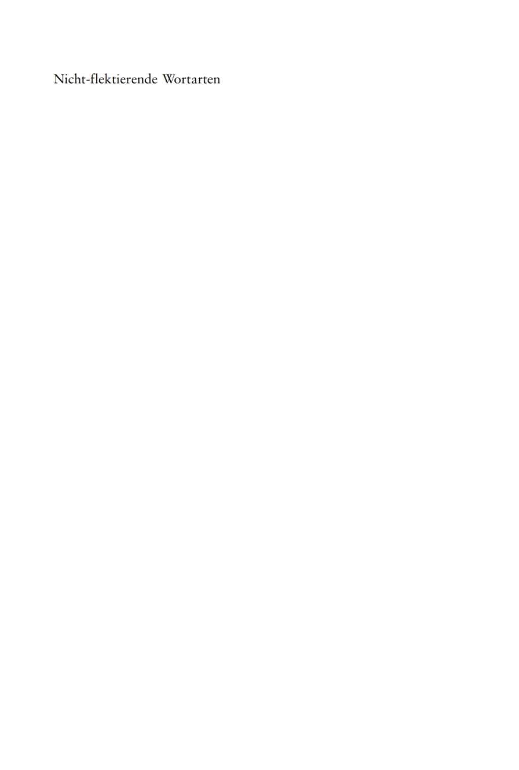 Nicht-flektierende Wortarten 1st Edition â€“ PDF/EPUB Version Downloadable