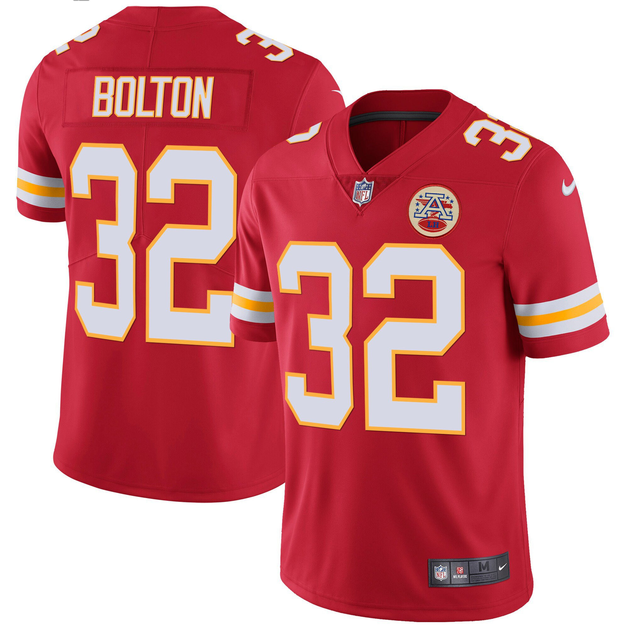 Nick Bolton Men's Kansas City Chiefs Player Vapor Red Jersey - All Stitched