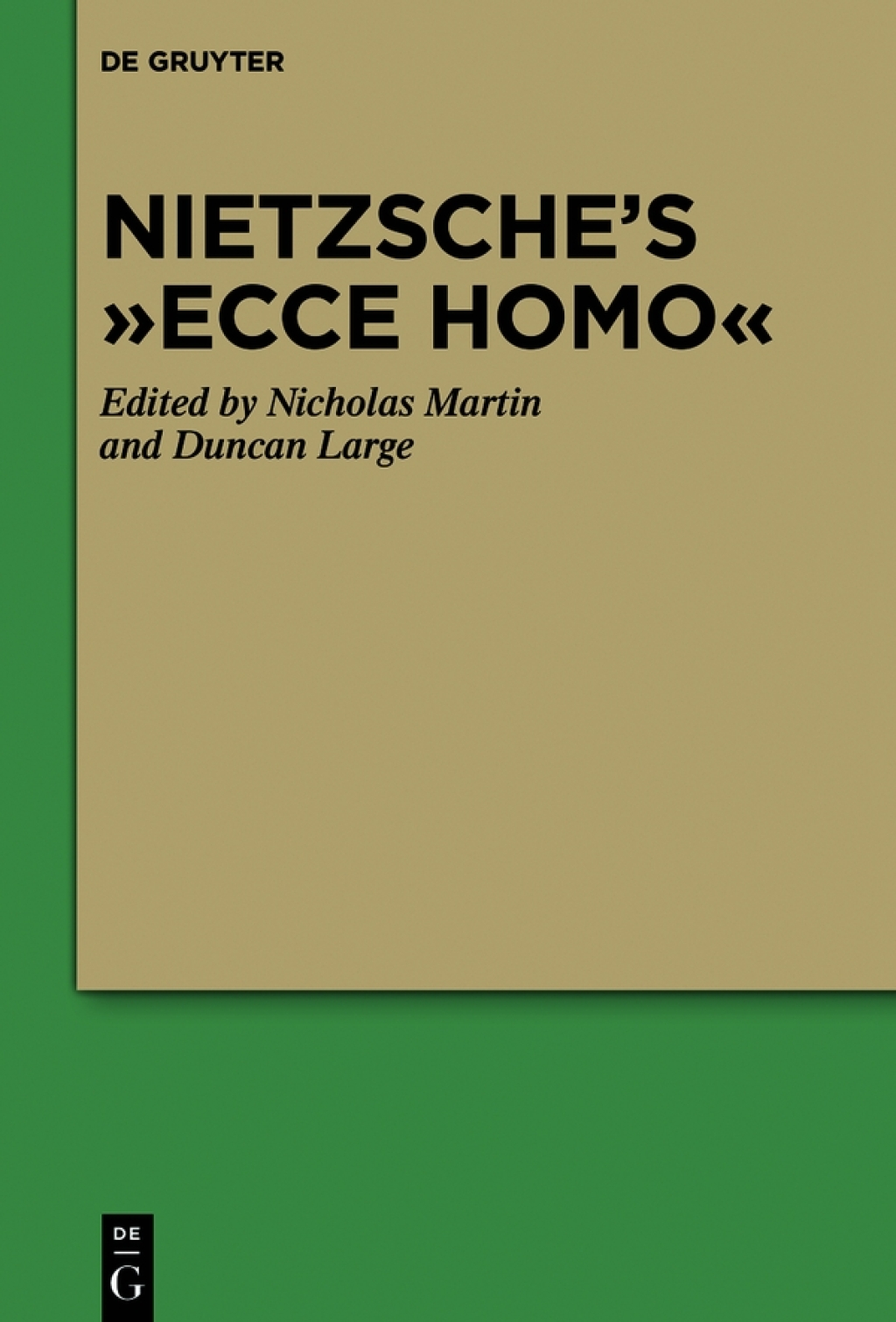 Nietzscheâ€™s â€œEcce Homoâ€ 1st Edition â€“ PDF/EPUB Version Downloadable