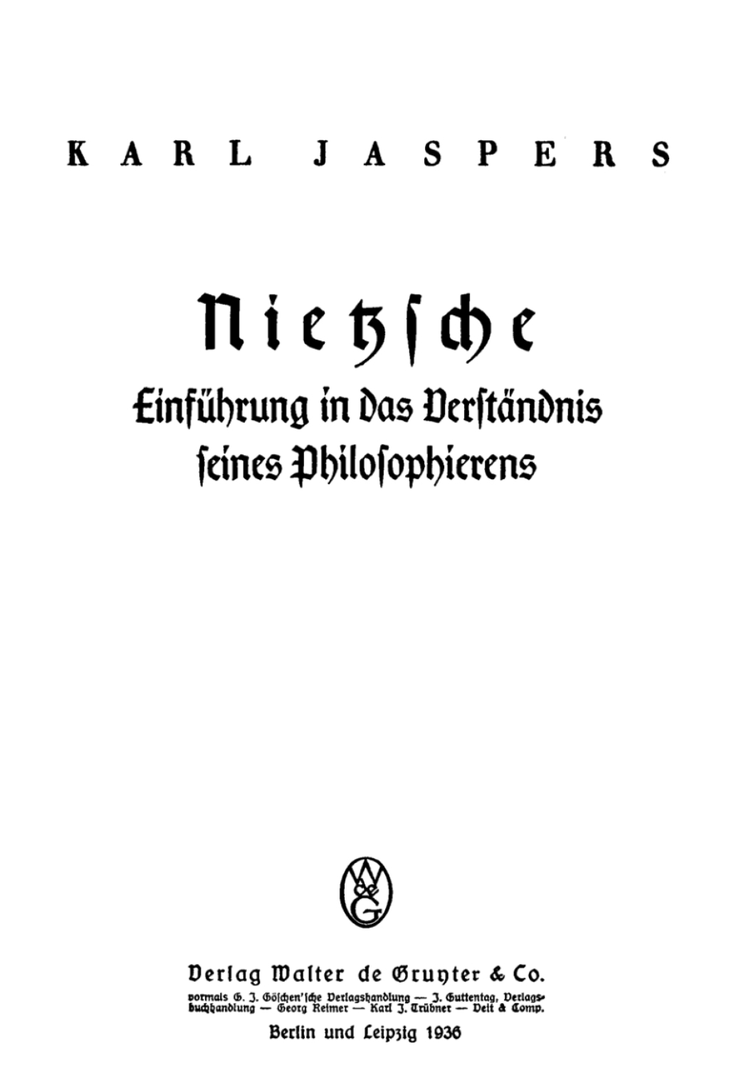 Nietzsche EinfÃ¼hrung in das VerstÃ¤ndnis seines Philosophierens 1st Edition â€“ PDF/EPUB Version Downloadable