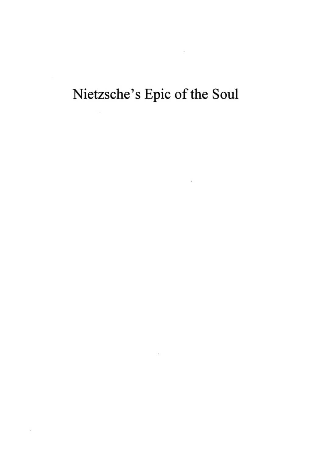 Nietzsche's Epic of the Soul Thus Spoke Zarathustra 1st Edition â€“ PDF/EPUB Version Downloadable