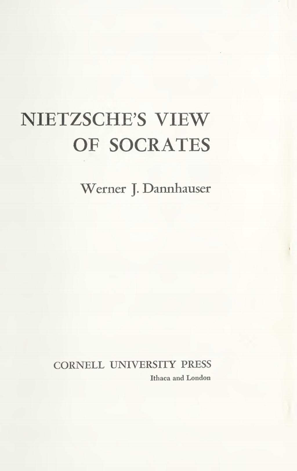 Nietzsche's View of Socrates  â€“ PDF/EPUB Version Downloadable