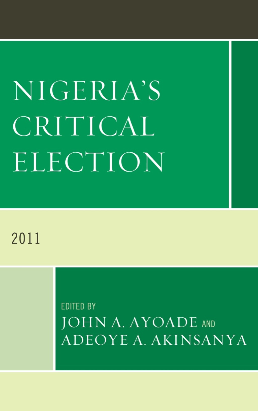 Nigeria's Critical Election  â€“ PDF/EPUB Version Downloadable