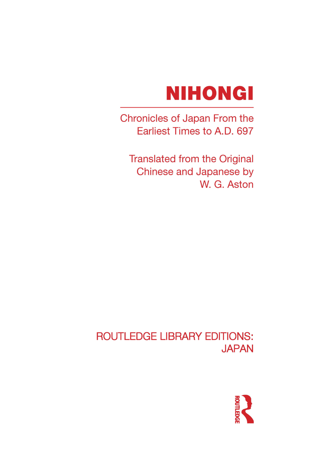 Nihongi Chronicles of Japan From the Earliest Times to A D 697 1st Edition â€“ PDF/EPUB Version Downloadable