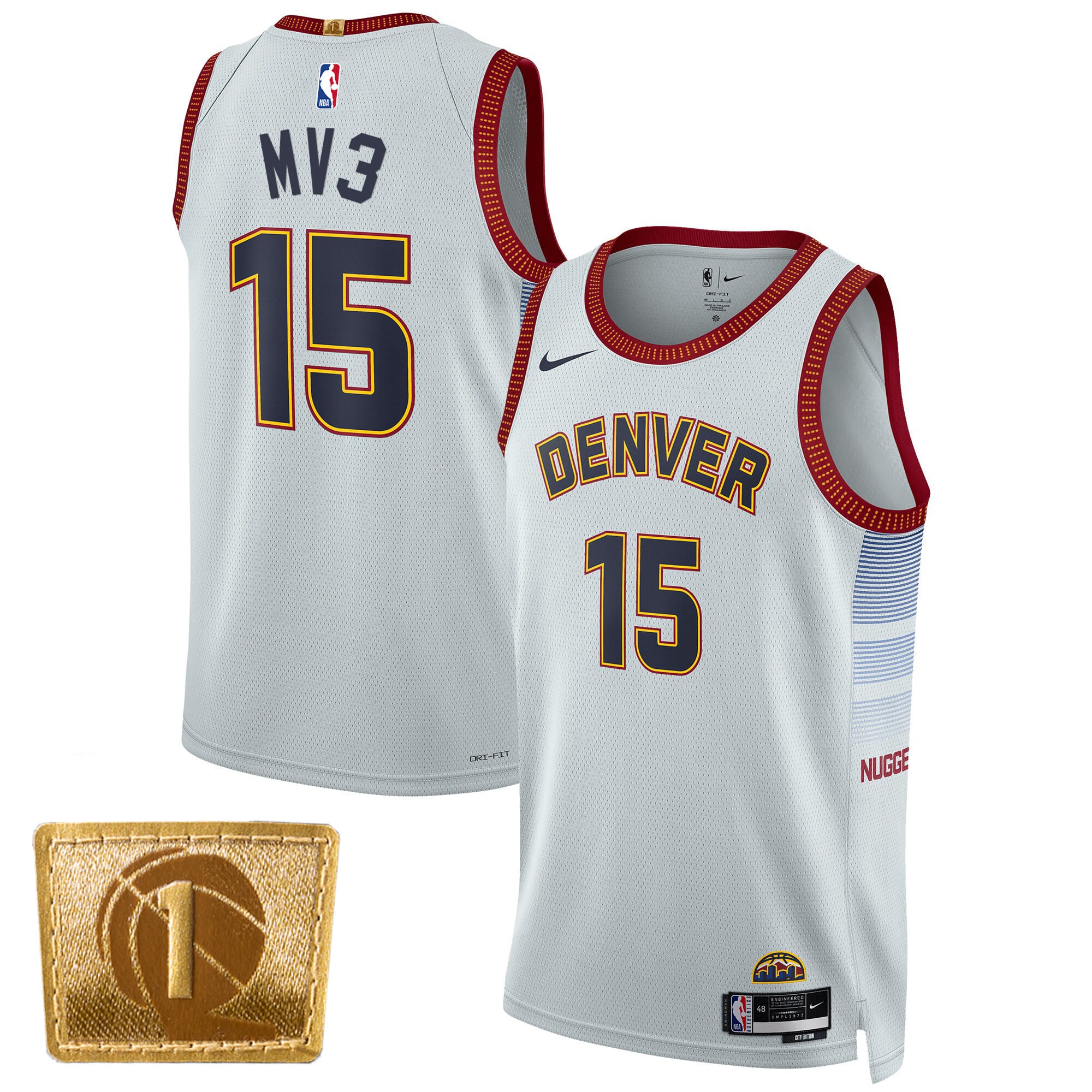 Nikola Jokic Denver Nuggets MV3 Swingman Jersey - All Stitched - Image 6