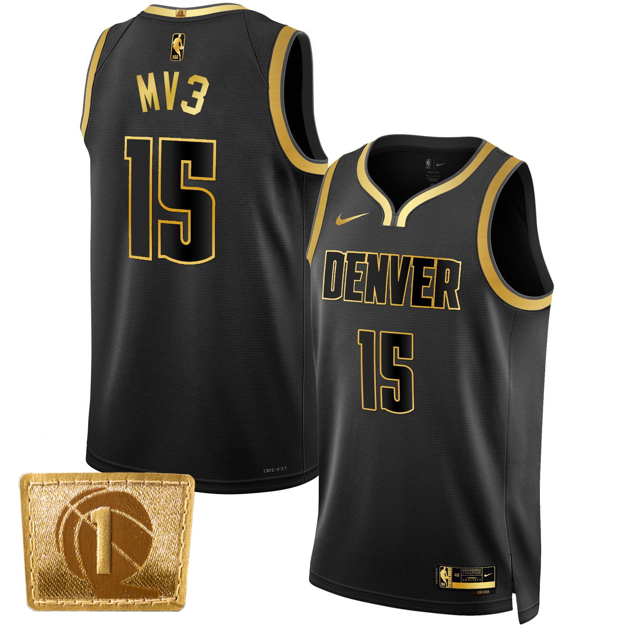 Nikola Jokic Denver Nuggets MV3 Swingman Jersey - All Stitched - Image 7