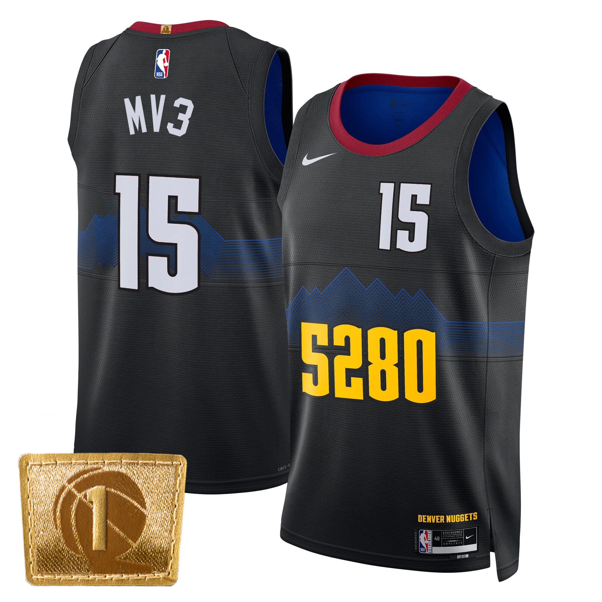 Nikola Jokic Denver Nuggets MV3 Swingman Jersey - All Stitched - Image 8