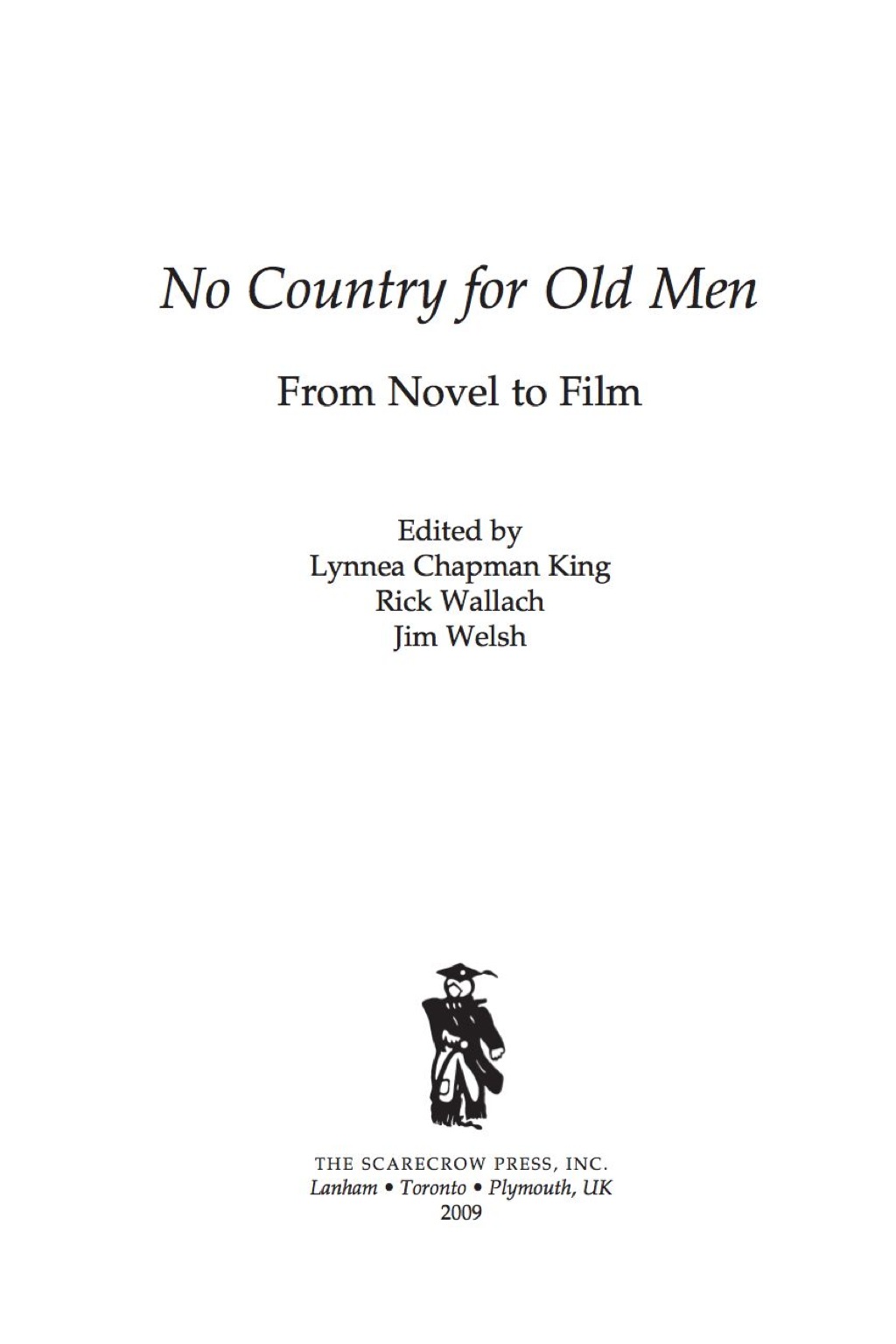 No Country for Old Men From Novel to Film  â€“ PDF/EPUB Version Downloadable