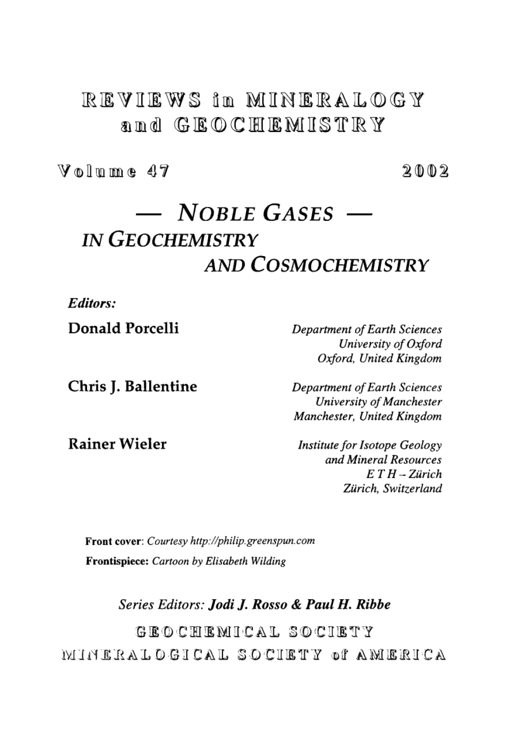 Noble Gases in Geochemistry and Cosmochemistry 1st Edition â€“ PDF/EPUB Version Downloadable