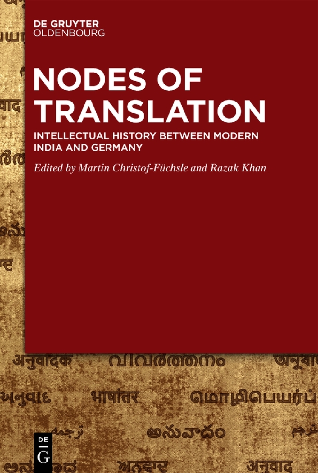 Nodes of Translation Intellectual History between Modern India and Germany 1st Edition â€“ PDF/EPUB Version Downloadable