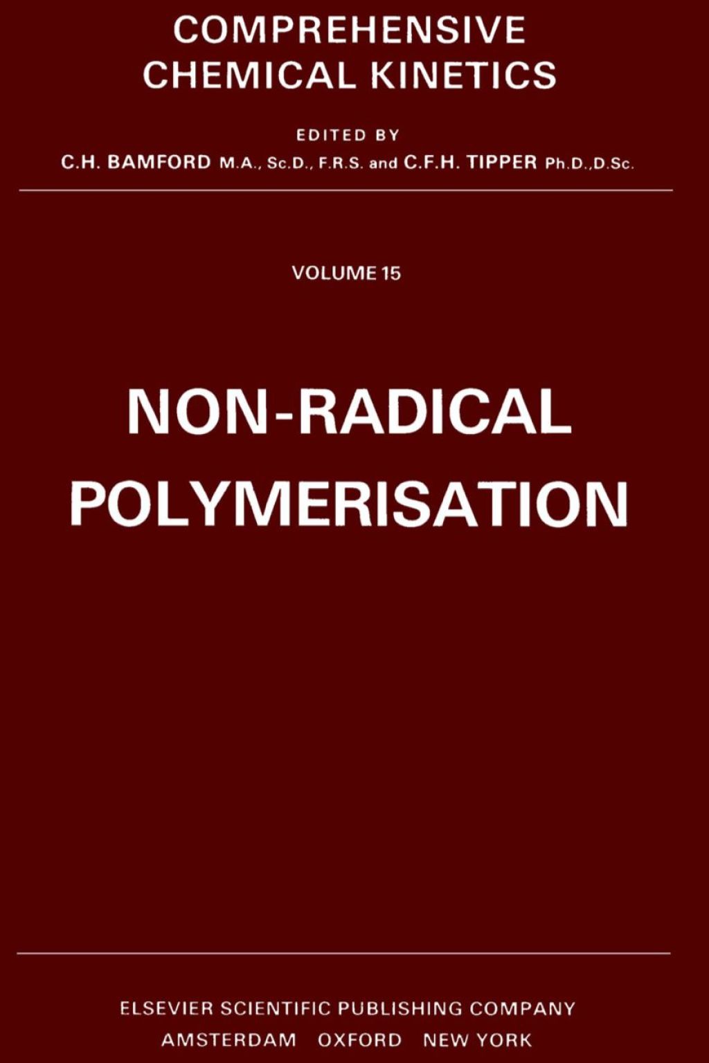 Non-Radical Polymerisation  â€“ PDF/EPUB Version Downloadable