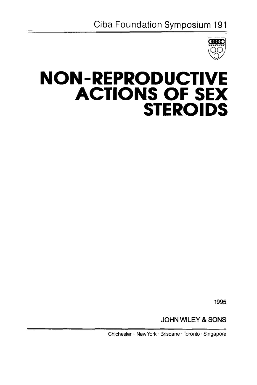 Non-Reproductive Actions of Sex Steroids 1st Edition â€“ PDF/EPUB Version Downloadable