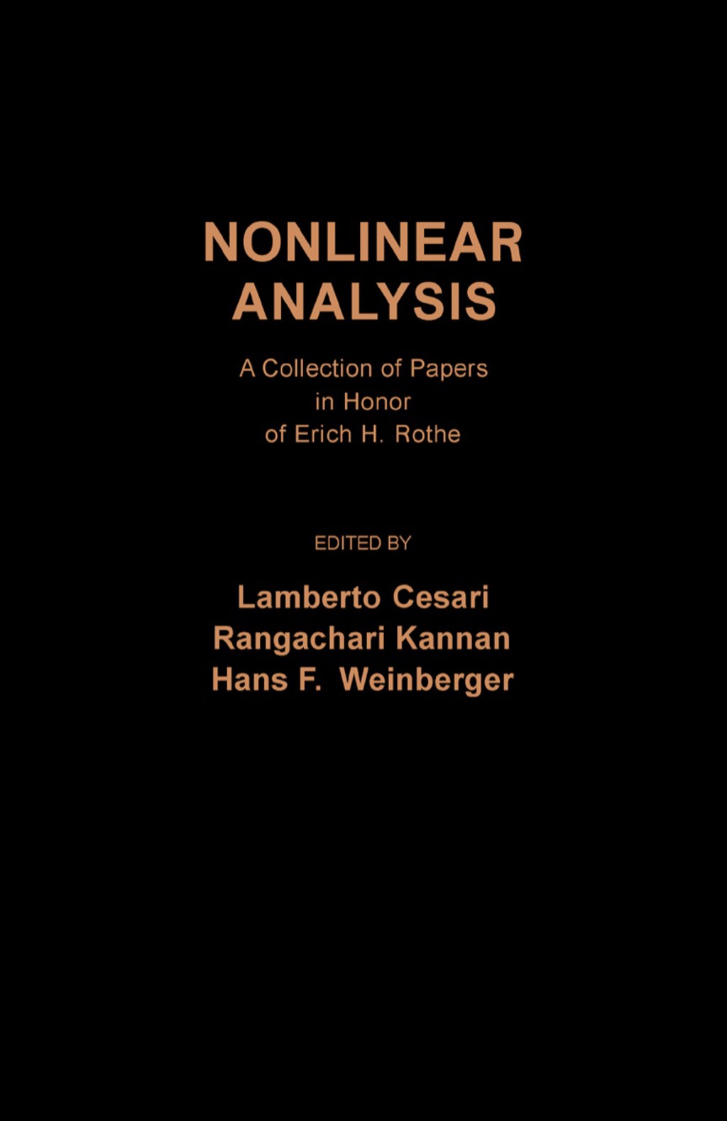 Nonlinear Analysis  â€“ PDF/EPUB Version Downloadable