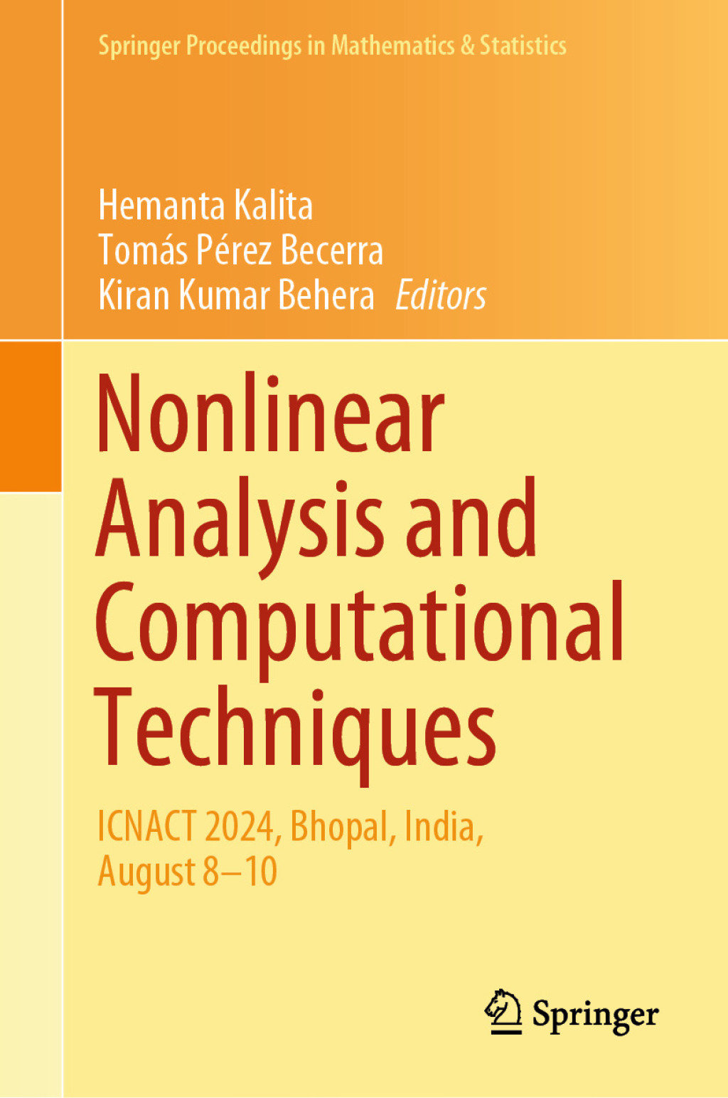 Nonlinear Analysis and Computational Techniques ICNACT 2024, Bhopal, India, August 8â€“10  â€“ PDF/EPUB Version Downloadable
