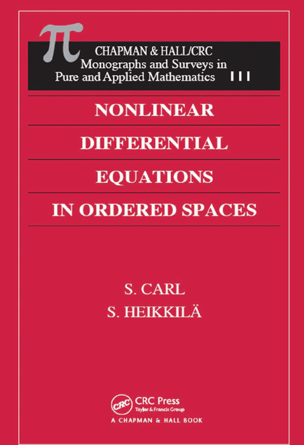 Nonlinear Differential Equations in Ordered Spaces 1st Edition â€“ PDF/EPUB Version Downloadable