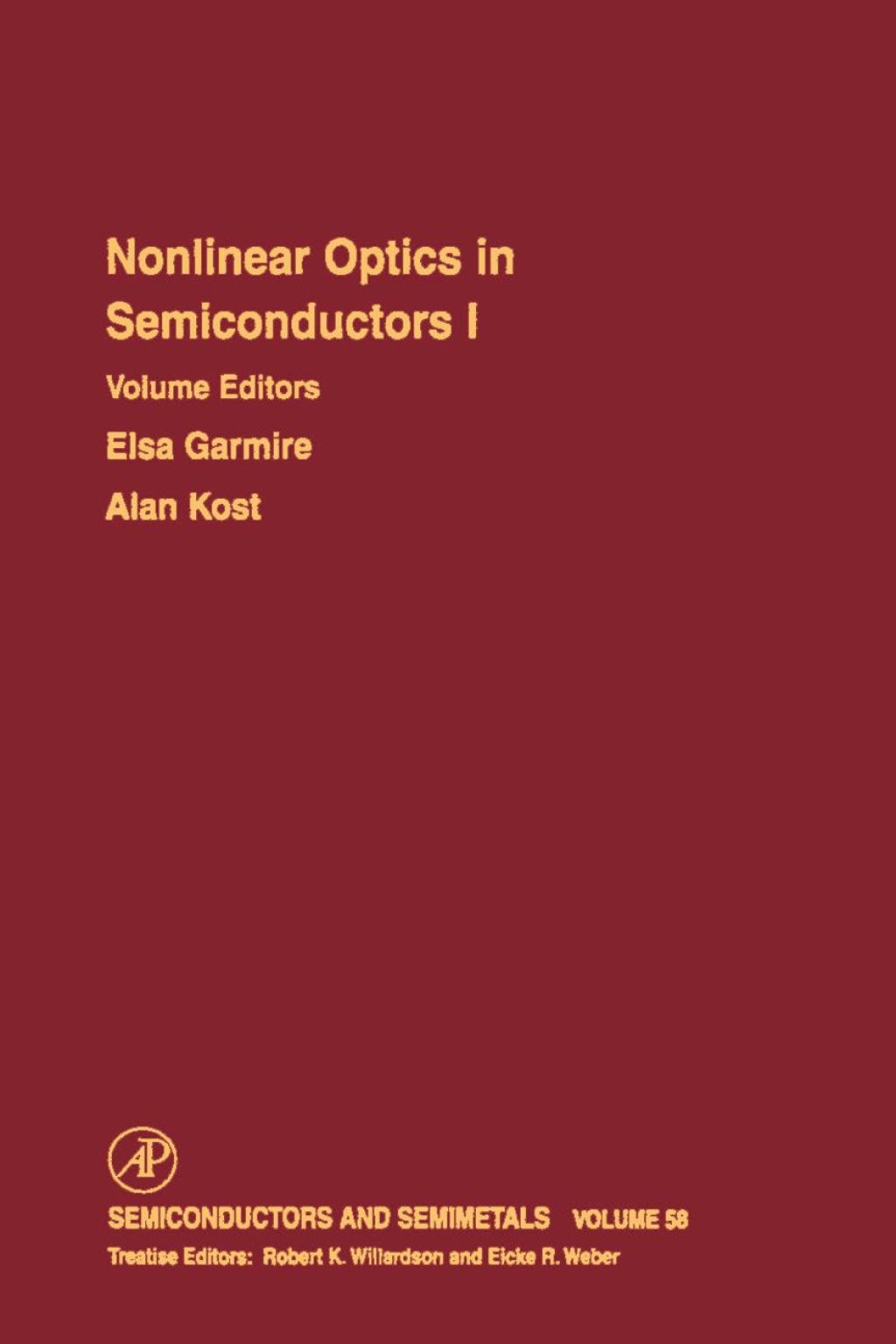 Nonlinear Optics in Semiconductors I: Nonlinear Optics in Semiconductor Physics I  â€“ PDF/EPUB Version Downloadable