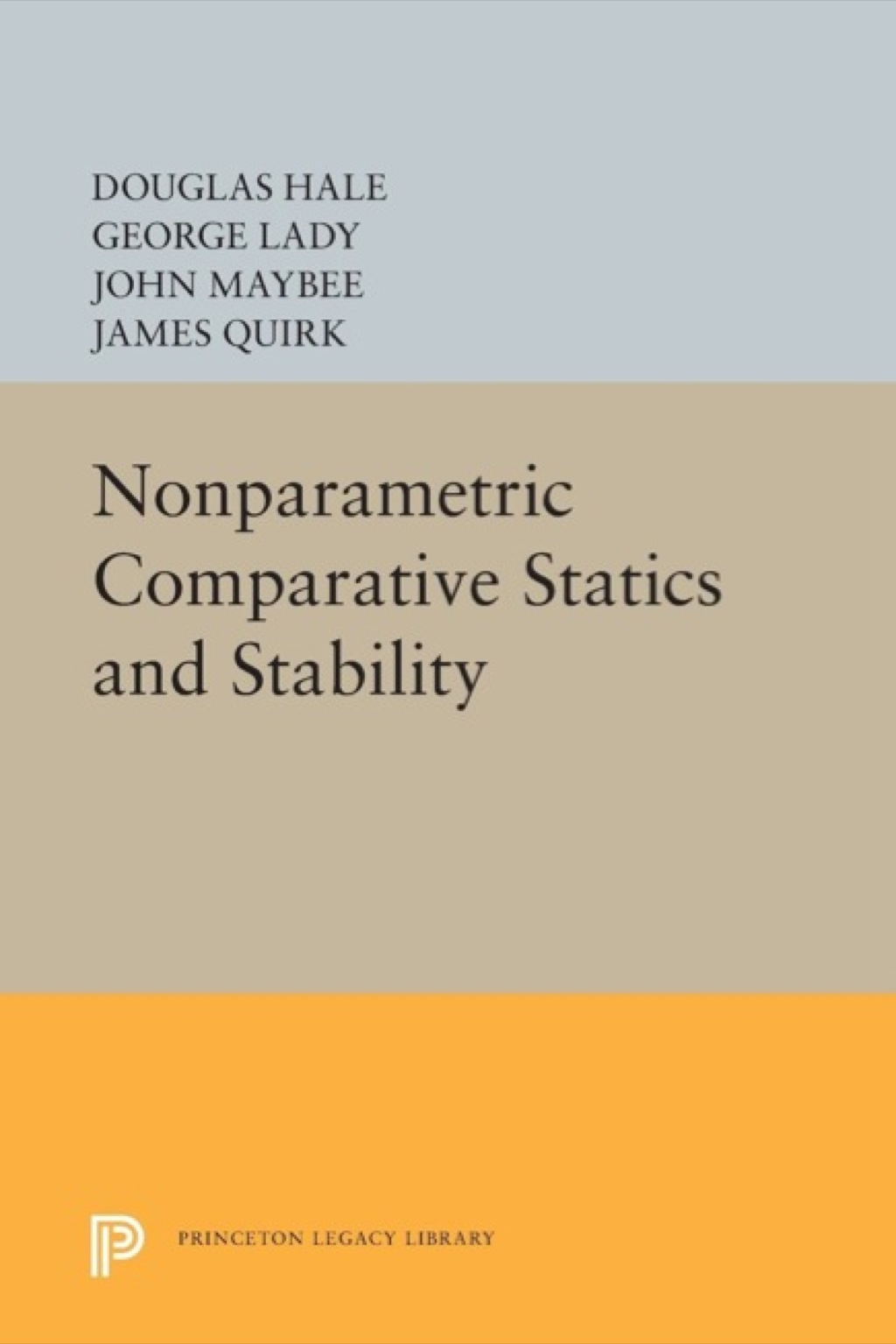 Nonparametric Comparative Statics and Stability  â€“ PDF/EPUB Version Downloadable
