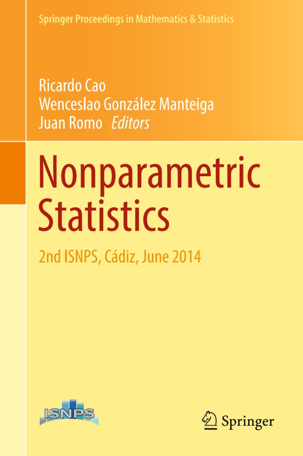 Nonparametric Statistics 2nd ISNPS, CÃ¡diz, June 2014  â€“ PDF/EPUB Version Downloadable