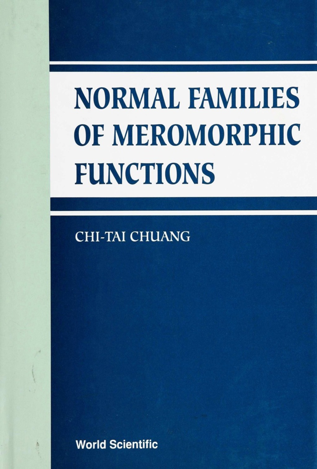 NORMAL FAMILIES OF MEROMORPHICFUNCTIONS  â€“ PDF/EPUB Version Downloadable