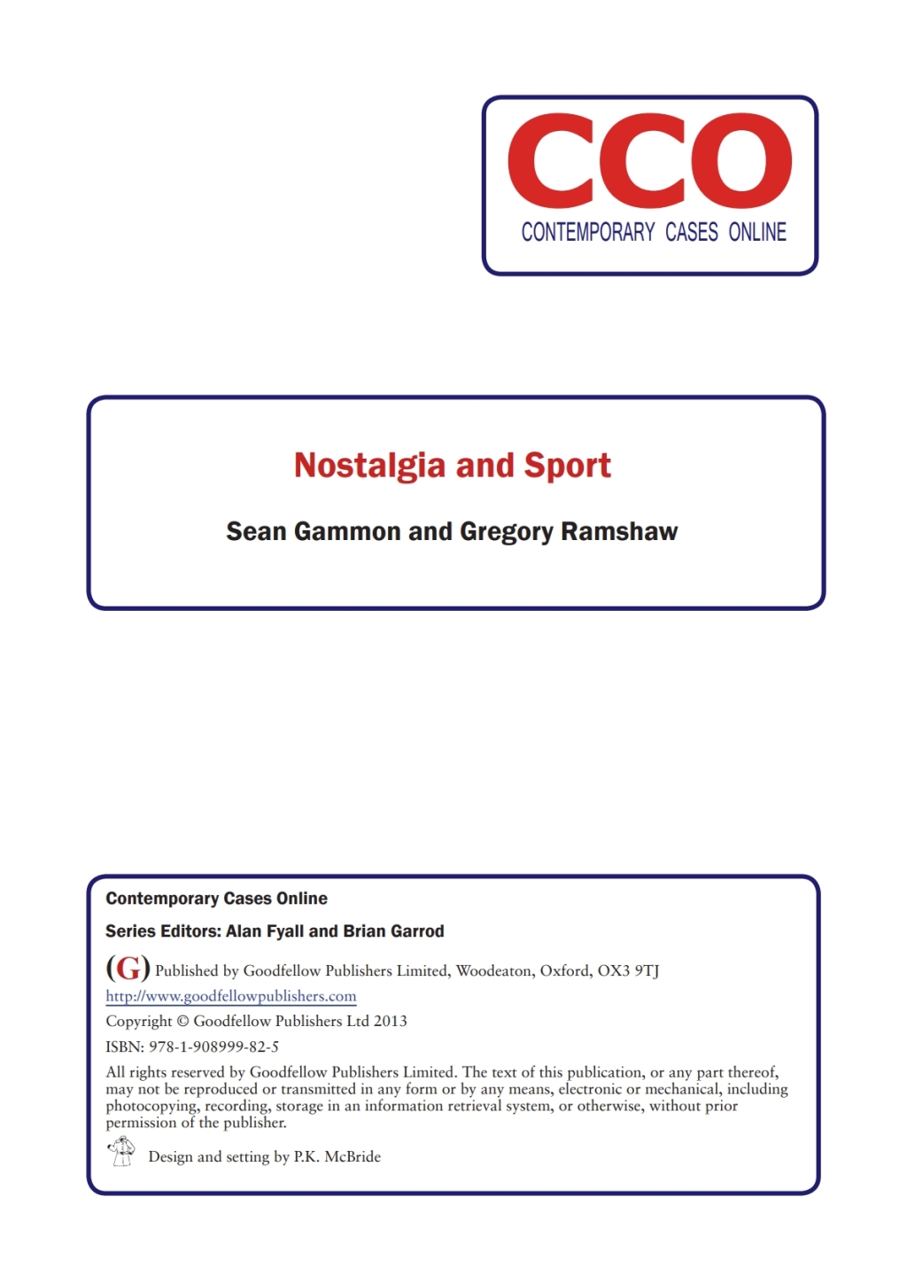 Nostalgia and Sport - (PDF/EPUB Version)