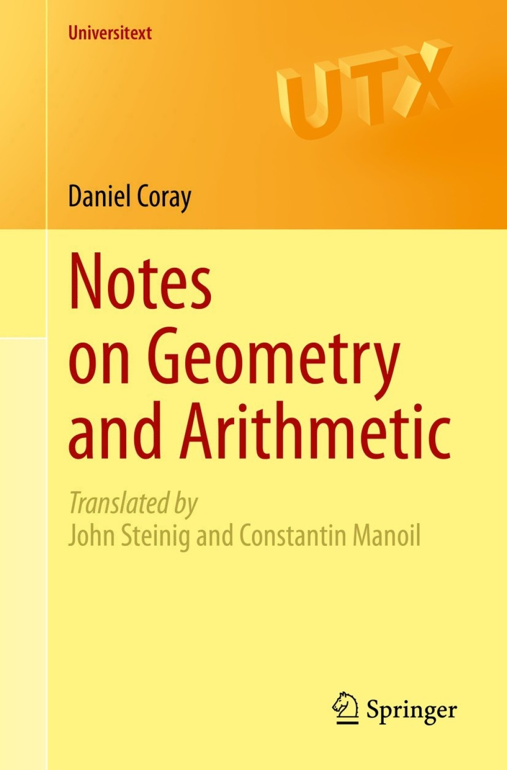 Notes on Geometry and Arithmetic  â€“ PDF/EPUB Version Downloadable