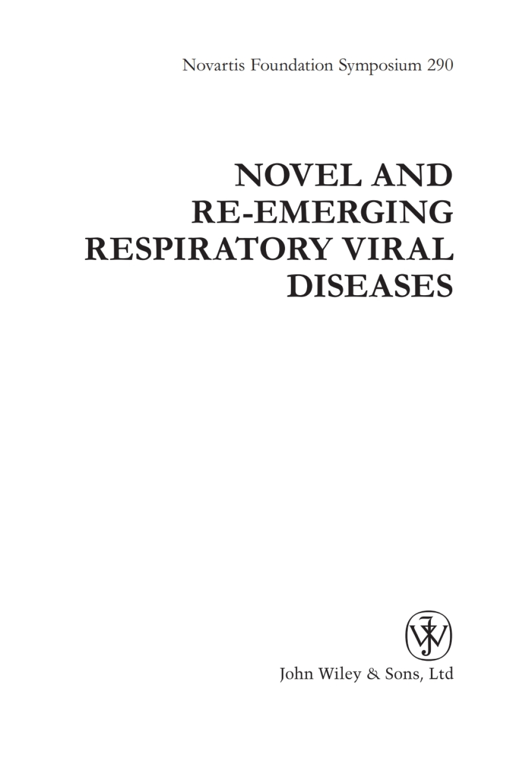 Novel and Re-emerging Respiratory Viral Diseases 1st Edition â€“ PDF/EPUB Version Downloadable
