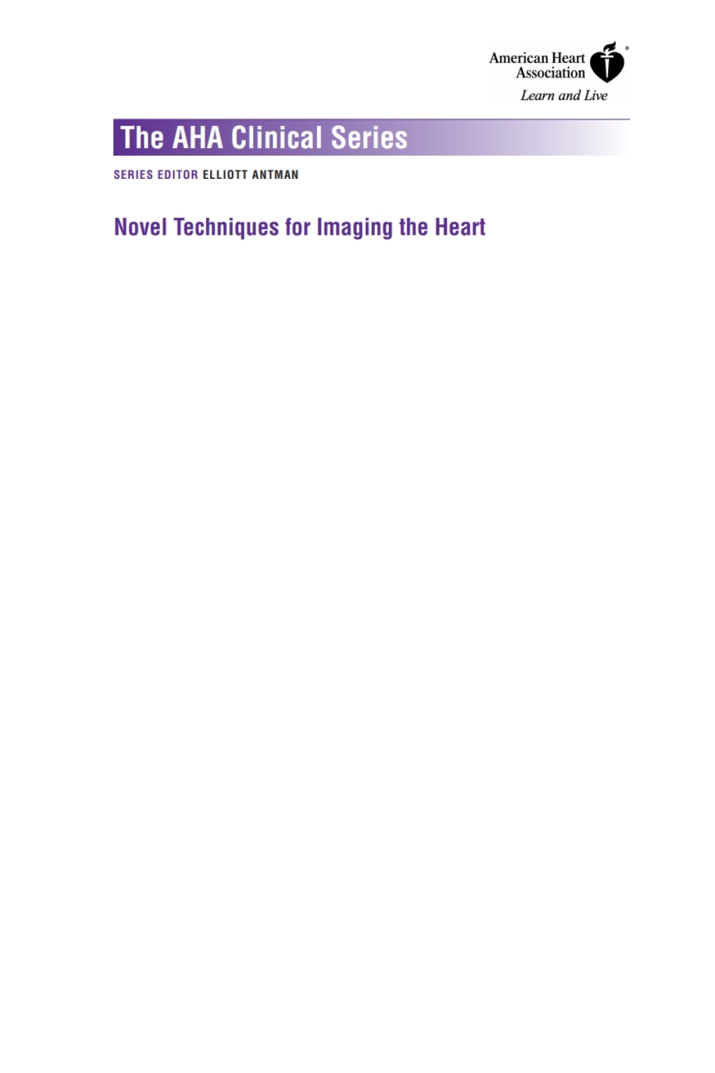 Novel Techniques for Imaging the Heart Cardiac MR and CT 1st Edition â€“ PDF/EPUB Version Downloadable