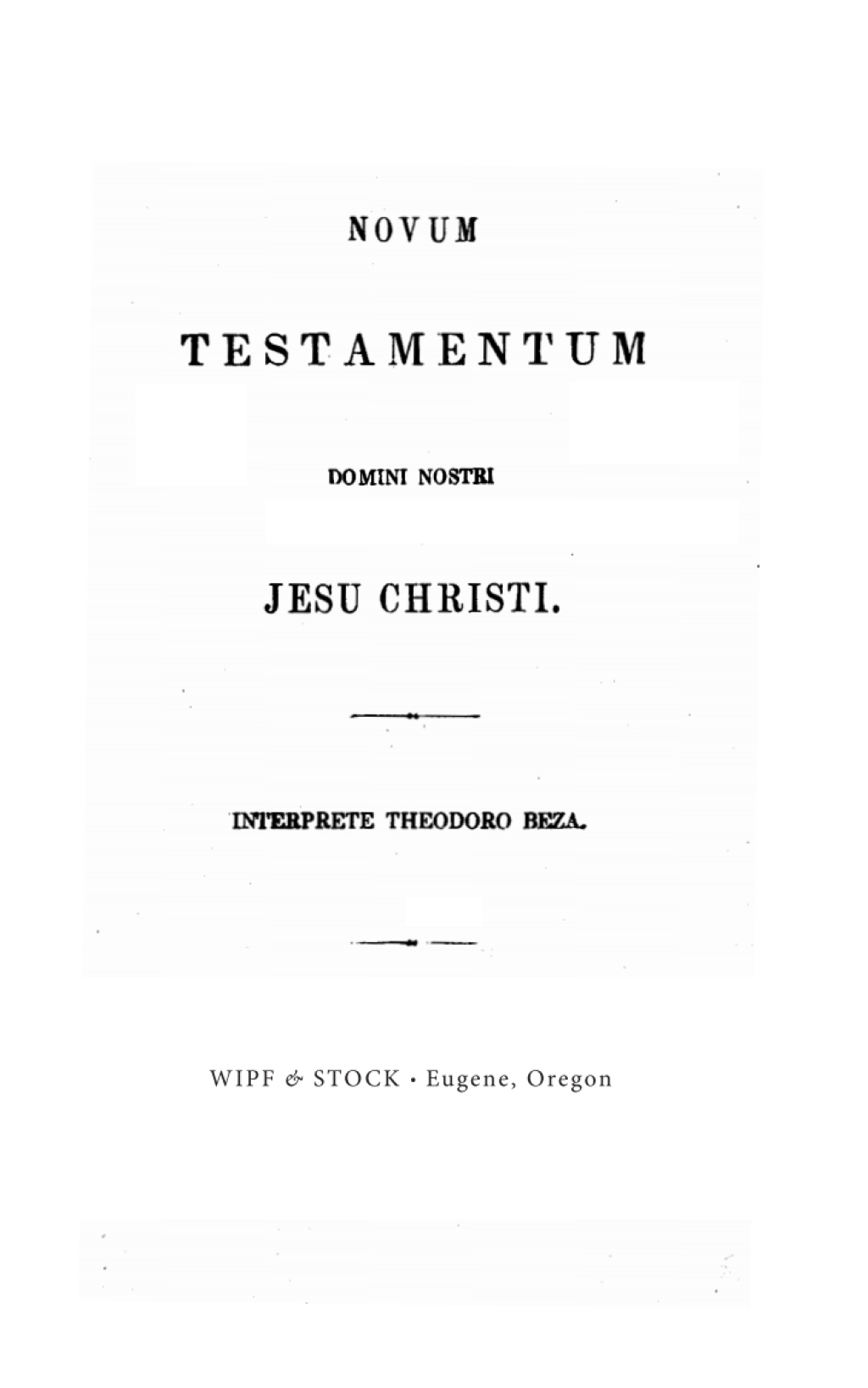 Novum Testamentum Domini Nostri Jesu Chrisi  â€“ PDF/EPUB Version Downloadable