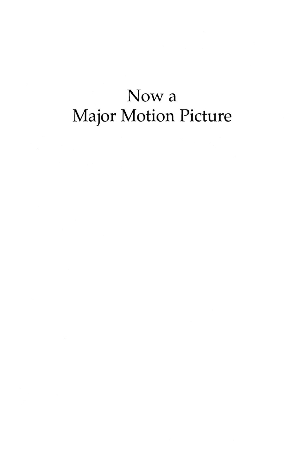 Now a Major Motion Picture  â€“ PDF/EPUB Version Downloadable