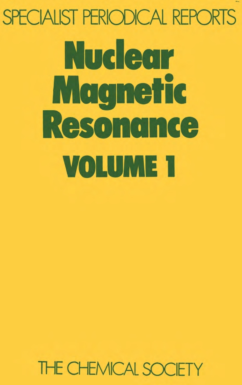 Nuclear Magnetic Resonance Volume 1 1st Edition â€“ PDF/EPUB Version Downloadable