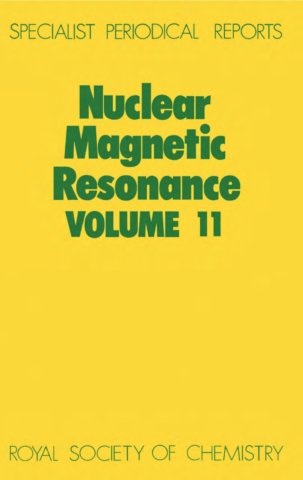 Nuclear Magnetic Resonance Volume 11 1st Edition â€“ PDF/EPUB Version Downloadable