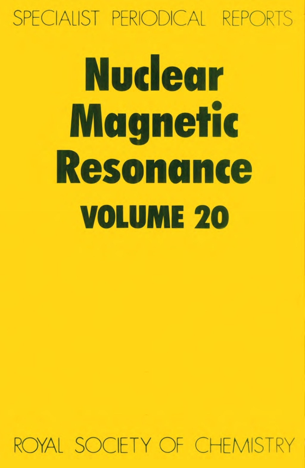 Nuclear Magnetic Resonance Volume 20 1st Edition â€“ PDF/EPUB Version Downloadable