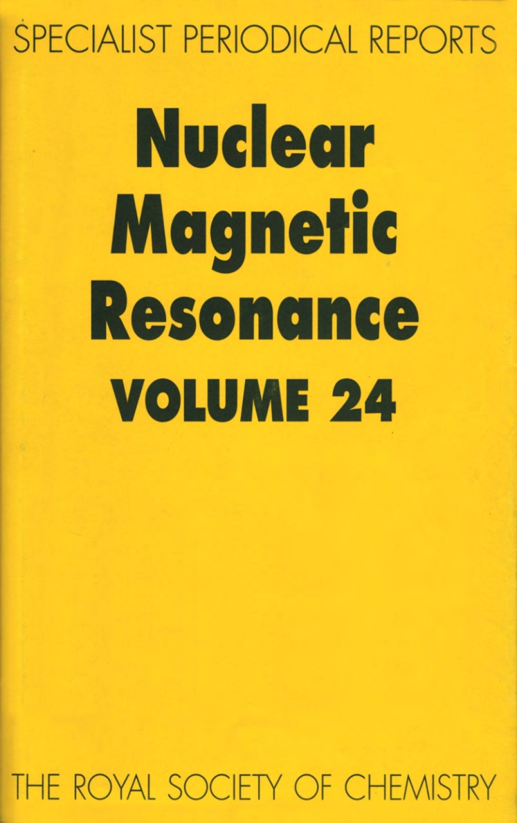 Nuclear Magnetic Resonance Volume 24 1st Edition â€“ PDF/EPUB Version Downloadable