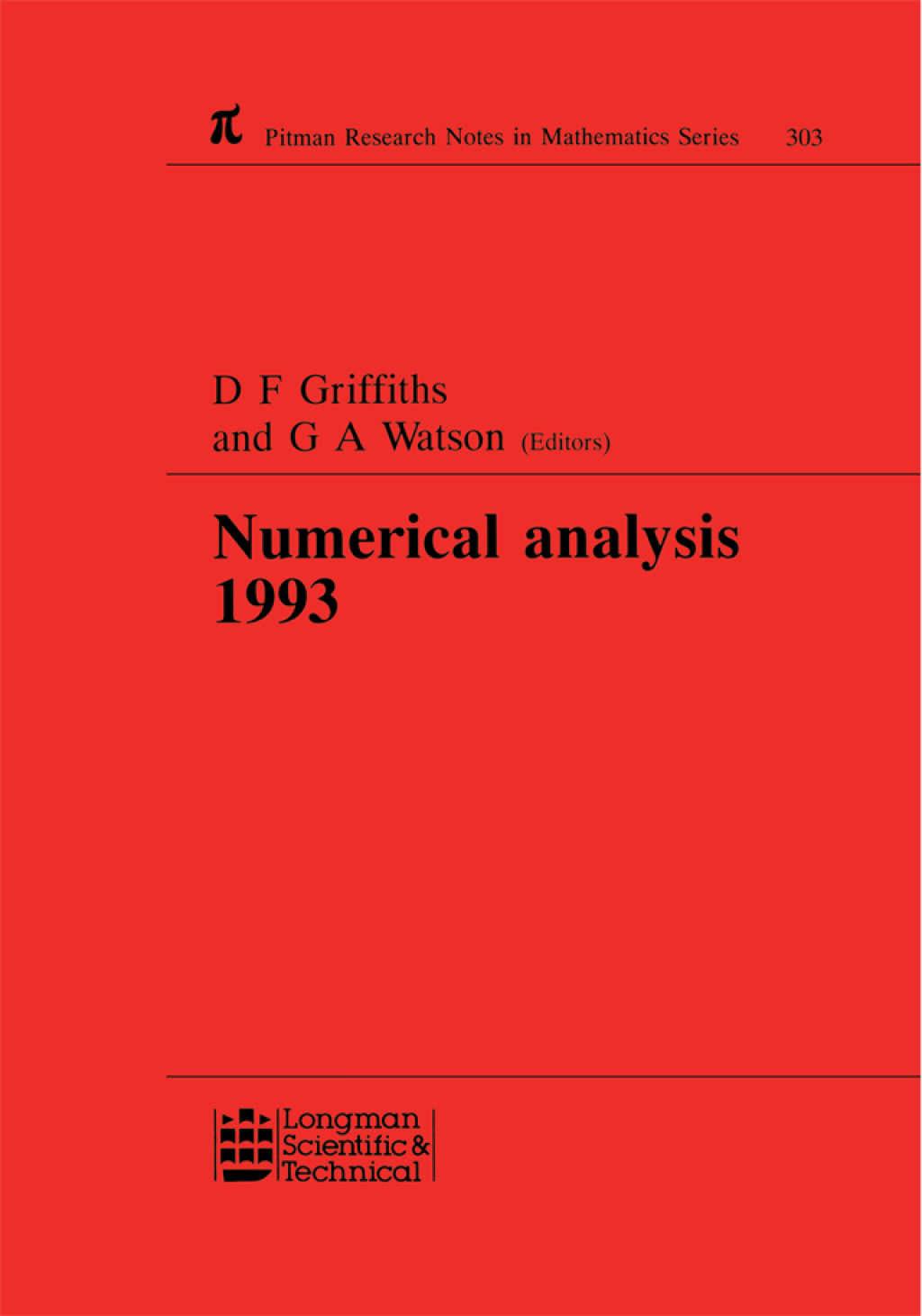 Numerical Analysis 1993 1st Edition â€“ PDF/EPUB Version Downloadable