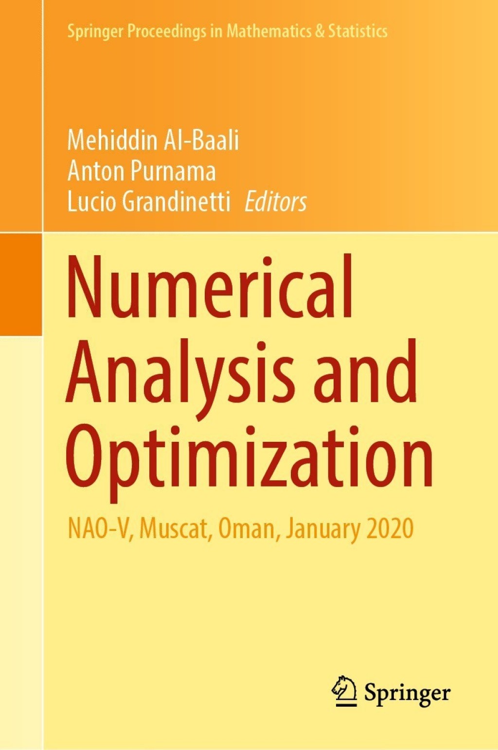 Numerical Analysis and Optimization NAO-V, Muscat, Oman, January 2020  â€“ PDF/EPUB Version Downloadable