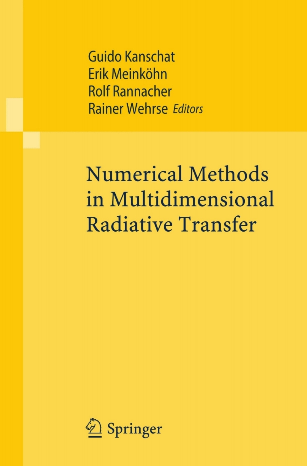 Numerical Methods in Multidimensional Radiative Transfer 1st Edition â€“ PDF/EPUB Version Downloadable