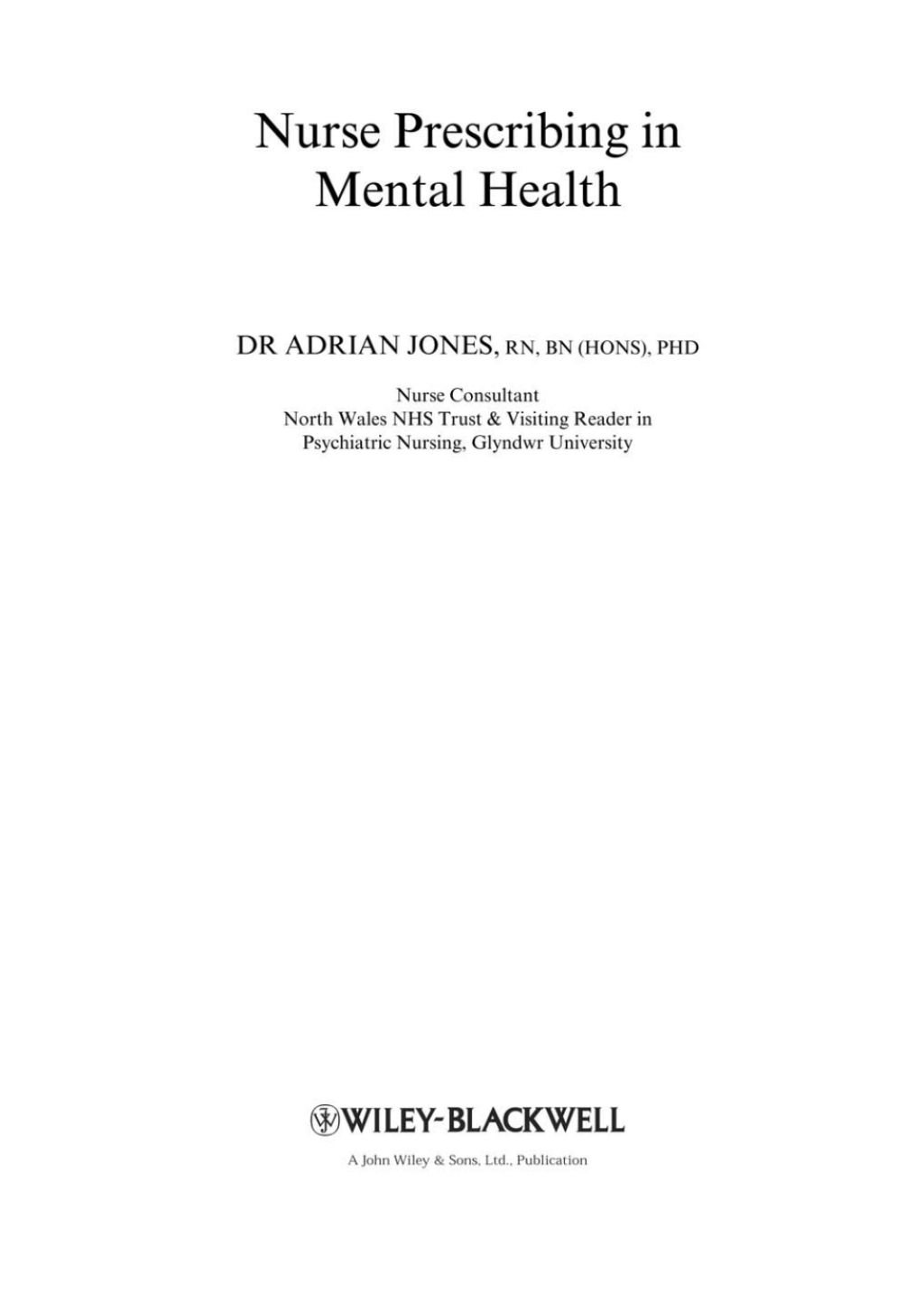 Nurse Prescribing in Mental Health 1st Edition â€“ PDF/EPUB Version Downloadable