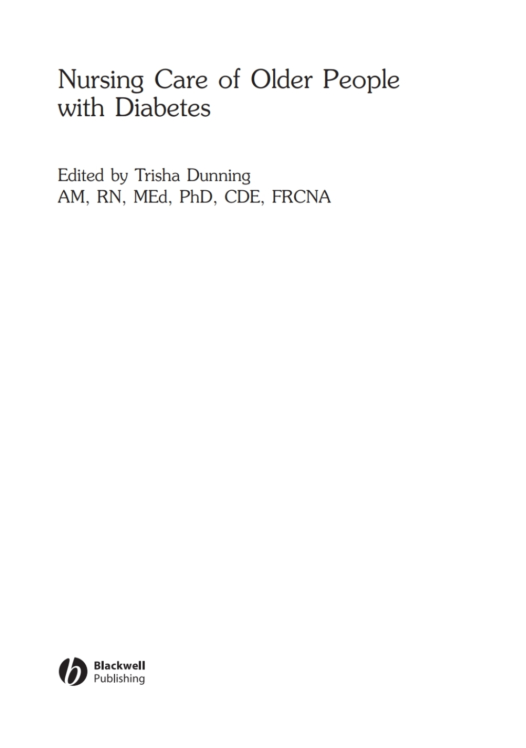 Nursing Care of Older People with Diabetes 1st Edition â€“ PDF/EPUB Version Downloadable