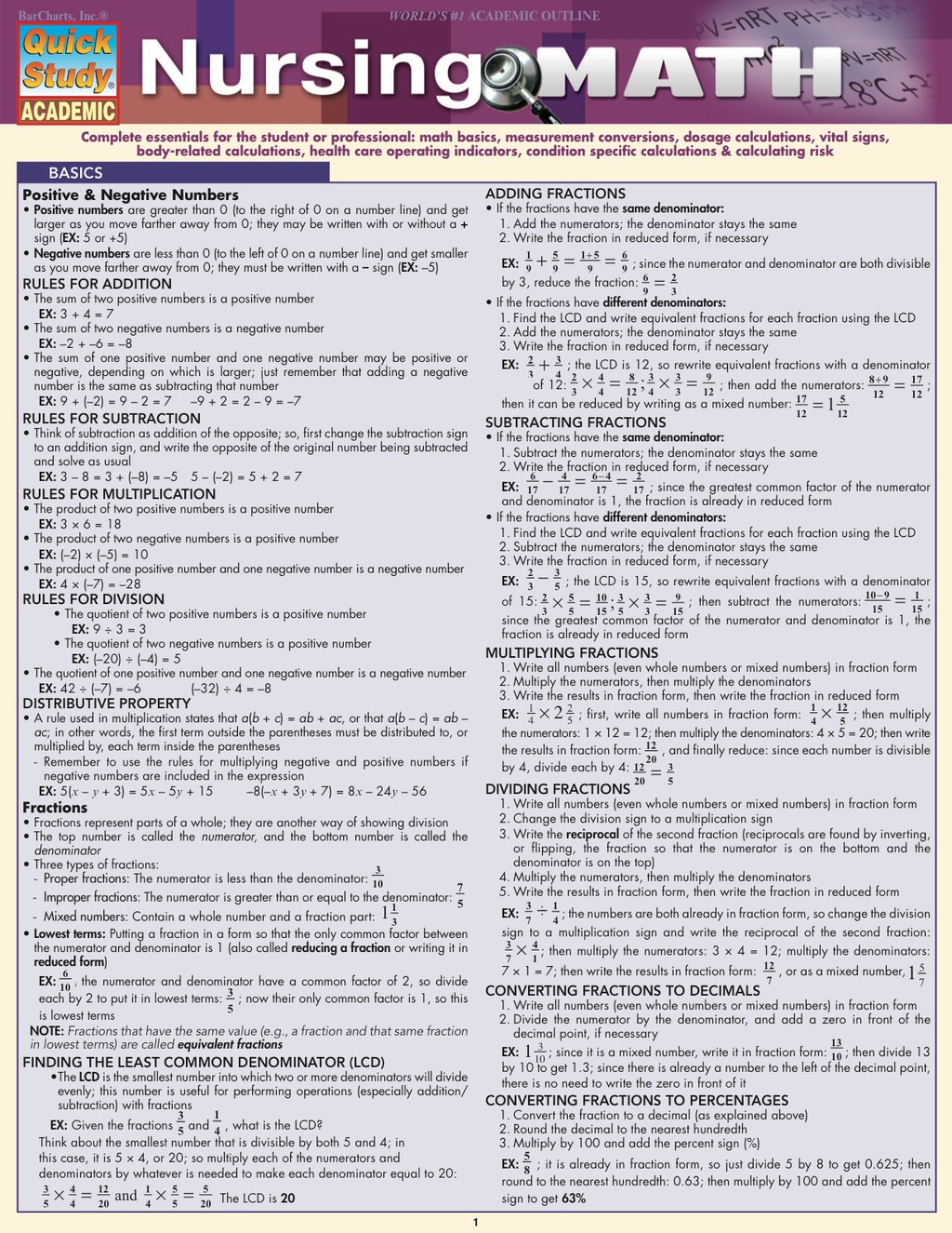 Nursing Math 1st Edition - (PDF/EPUB Version)