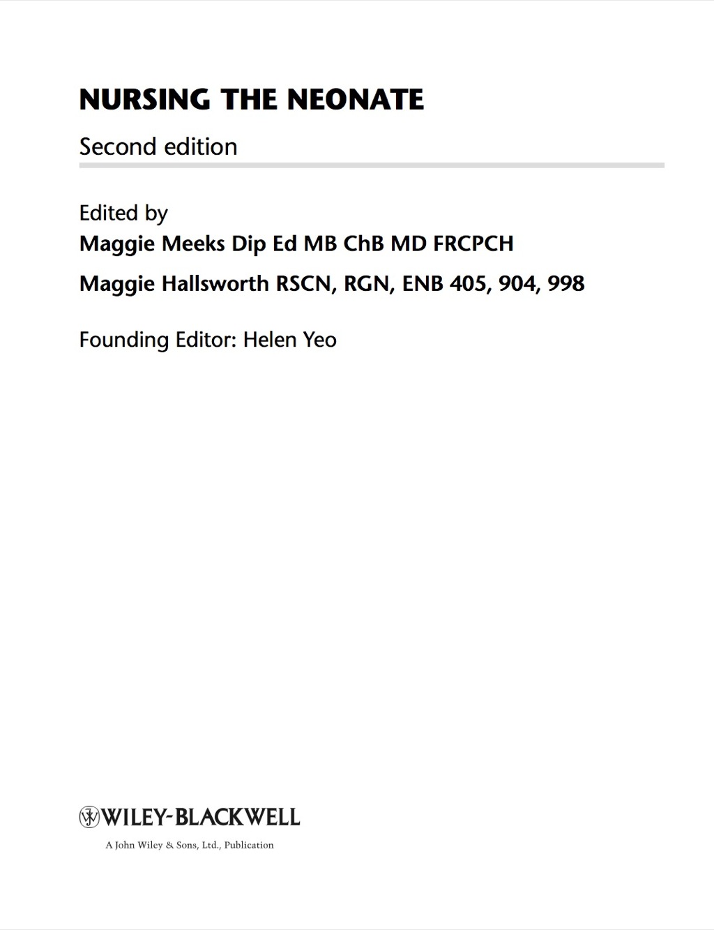 Nursing the Neonate 2nd Edition â€“ PDF/EPUB Version Downloadable