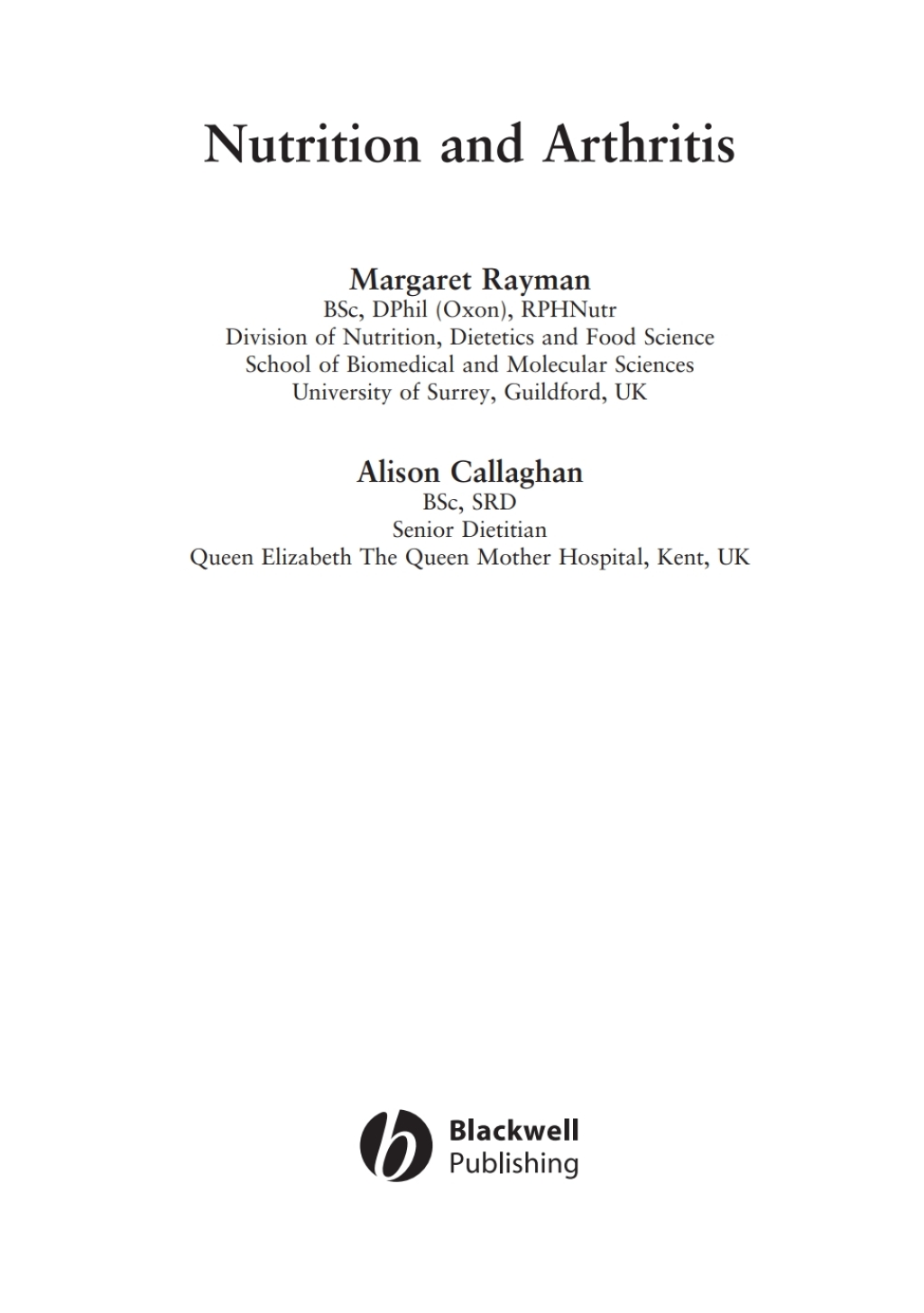 Nutrition and Arthritis 1st Edition â€“ PDF/EPUB Version Downloadable