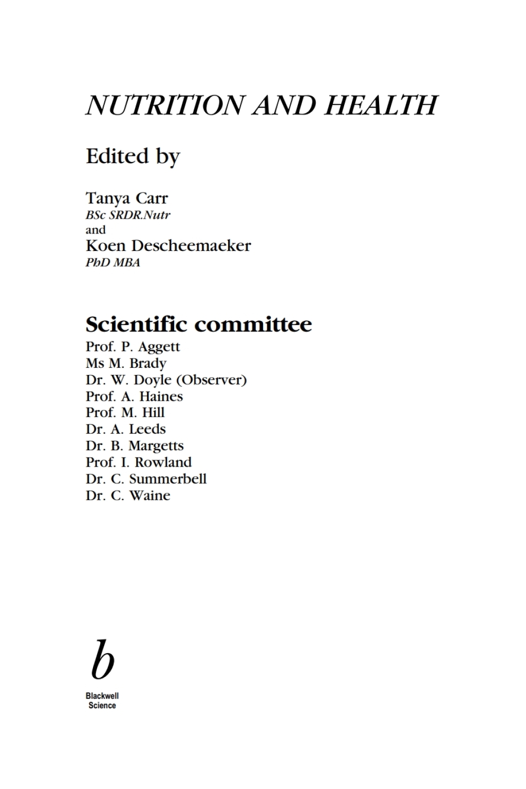 Nutrition and Health 1st Edition â€“ PDF/EPUB Version Downloadable