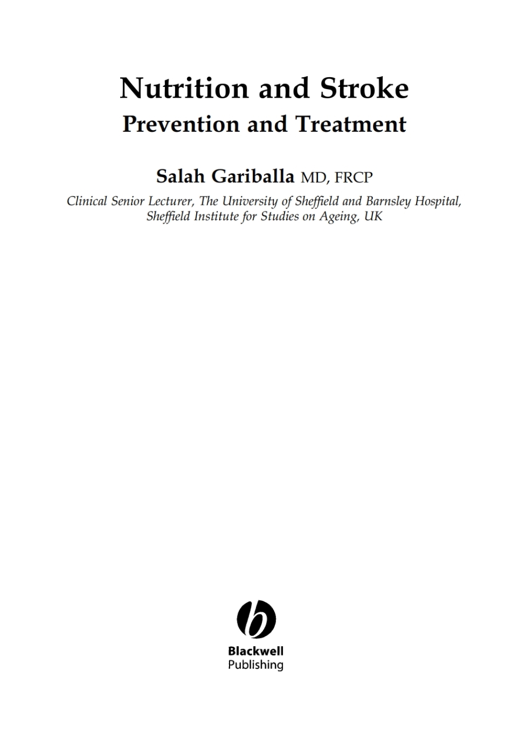 Nutrition and Stroke Prevention and Treatment 1st Edition â€“ PDF/EPUB Version Downloadable