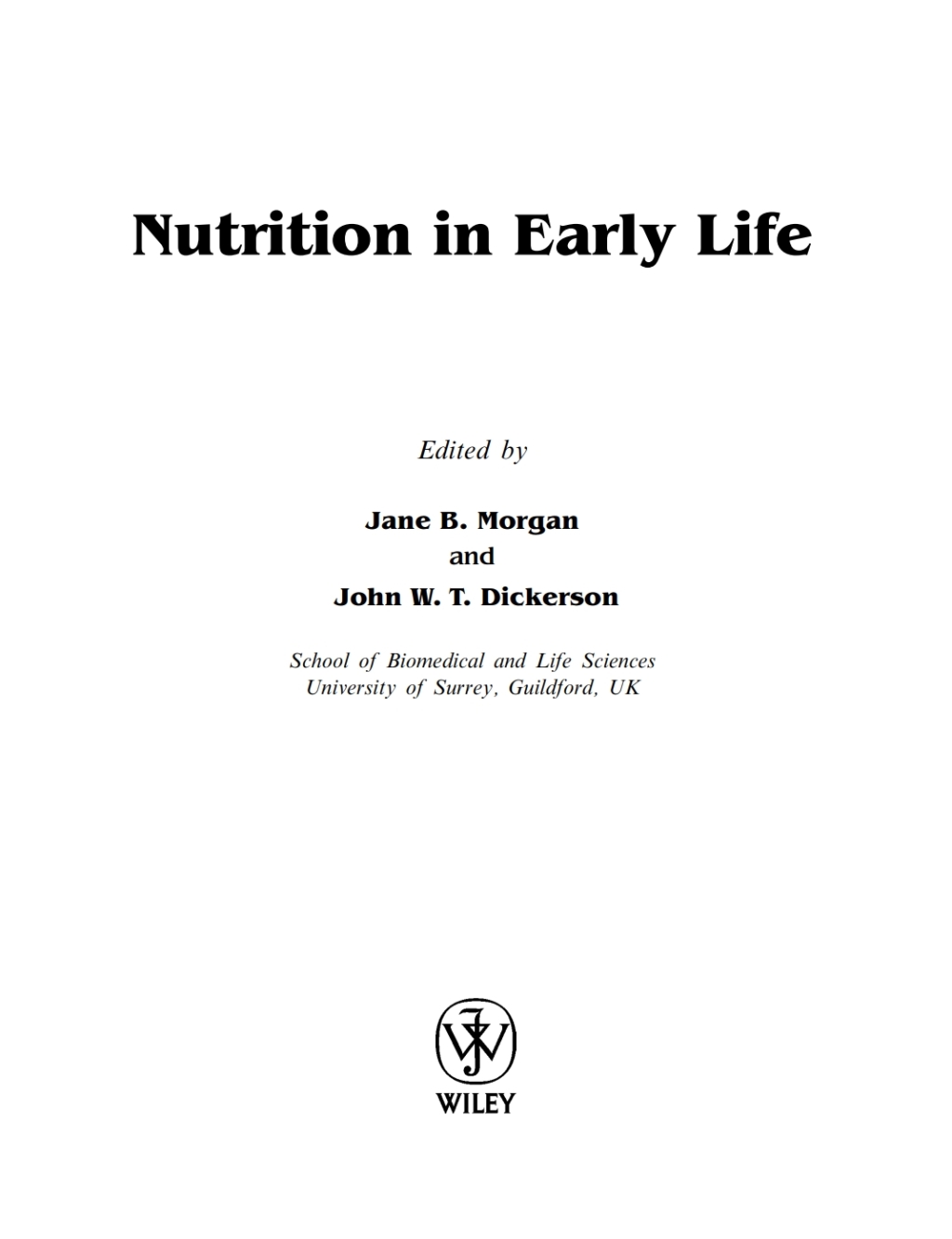 Nutrition in Early Life 1st Edition â€“ PDF/EPUB Version Downloadable