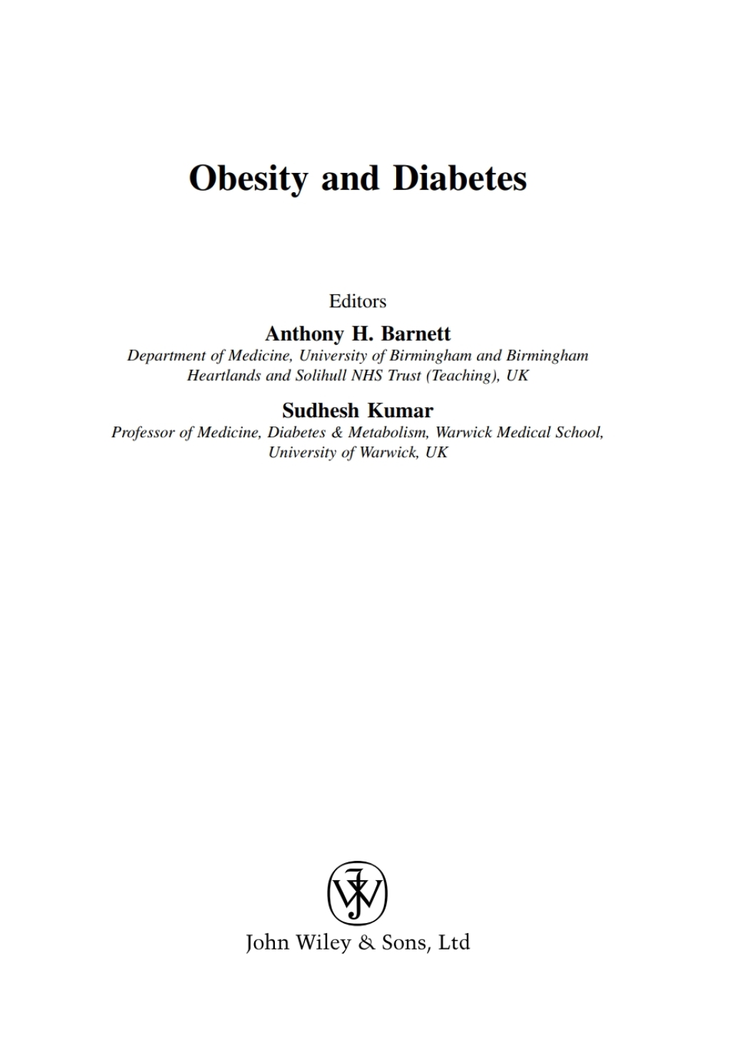 Obesity and Diabetes 1st Edition – PDF/EPUB Version Downloadable